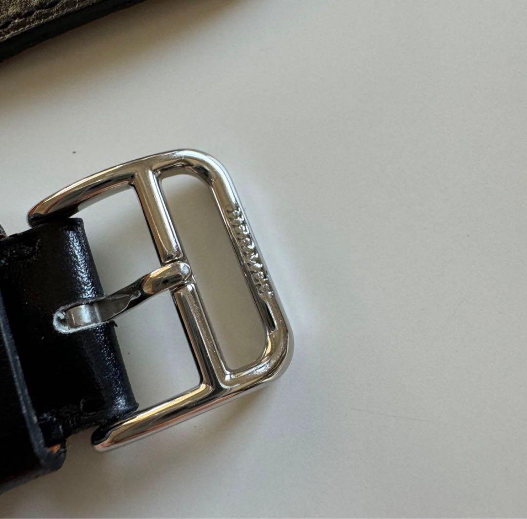 38〜41アップルウォッチ エルメス レザーバンド ブラック 黒 ヴォースイフト