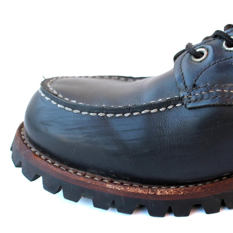 廃番 RED WING 8136 モックトゥ ワークブーツ ブラック クローム