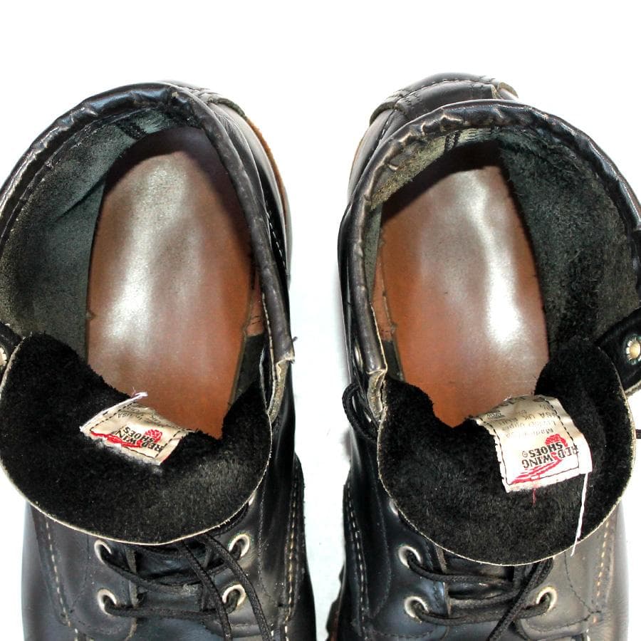 廃番 RED WING 8136 モックトゥ ワークブーツ ブラック クローム