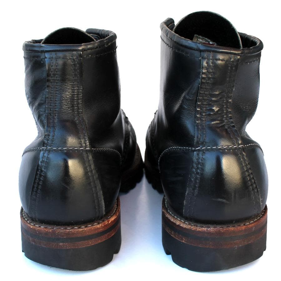 廃番 RED WING 8136 モックトゥ ワークブーツ ブラック クローム