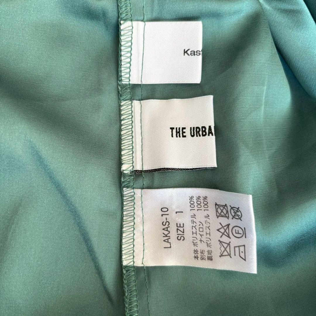 Kastane オケージョン ドレス 結婚式 ワンピース　グリーン　花柄　M