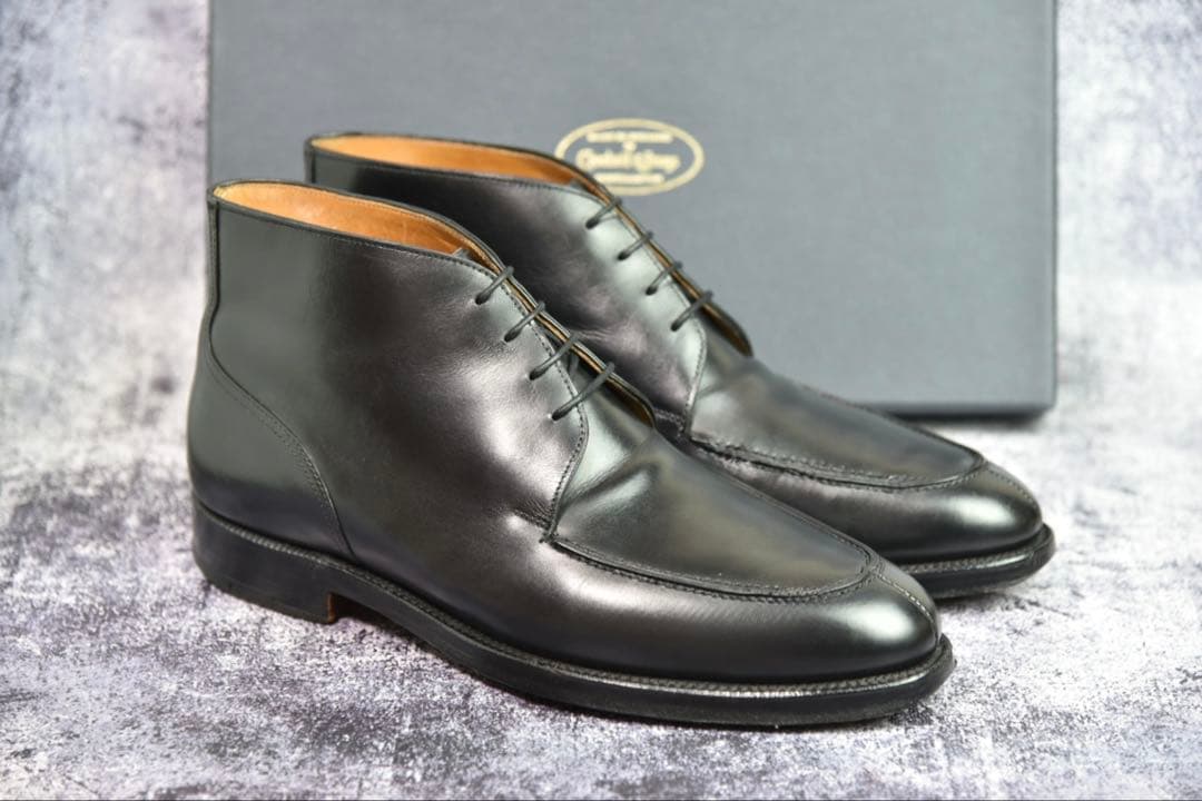 純正ツリー付　クロケット&ジョーンズ　コッツモア　8E　ブラック　チャッカブーツ