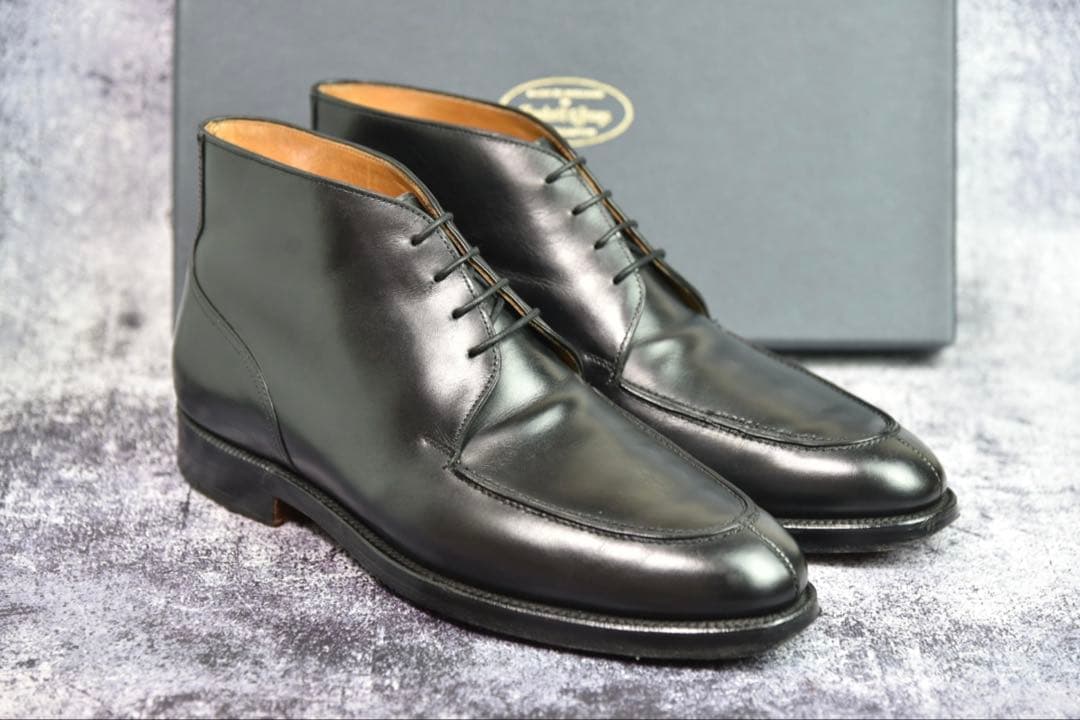 純正ツリー付　クロケット&ジョーンズ　コッツモア　8E　ブラック　チャッカブーツ