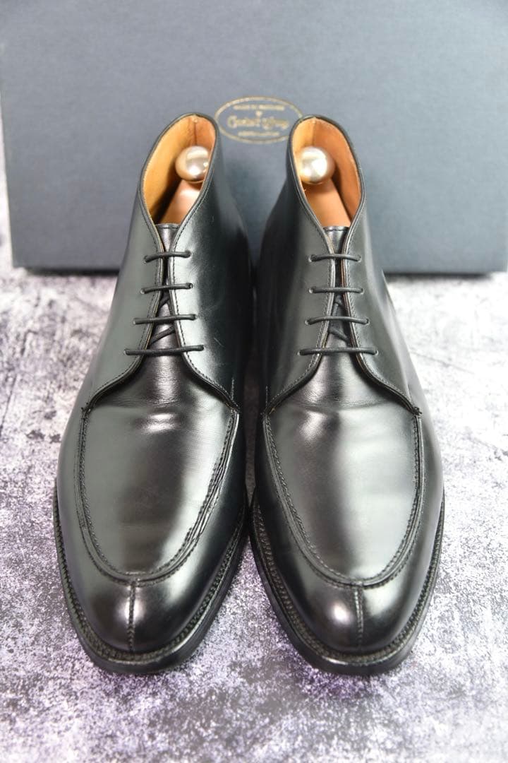 純正ツリー付　クロケット&ジョーンズ　コッツモア　8E　ブラック　チャッカブーツ