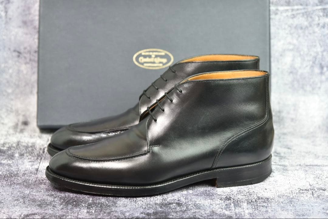 純正ツリー付　クロケット&ジョーンズ　コッツモア　8E　ブラック　チャッカブーツ