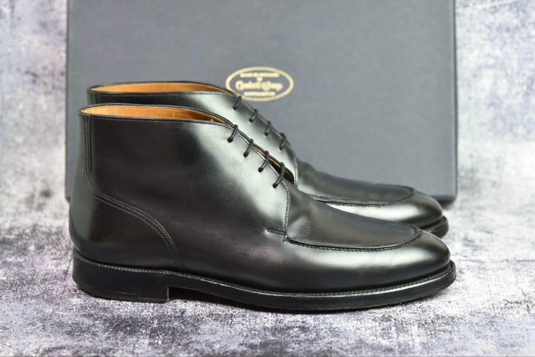 純正ツリー付　クロケット&ジョーンズ　コッツモア　8E　ブラック　チャッカブーツ