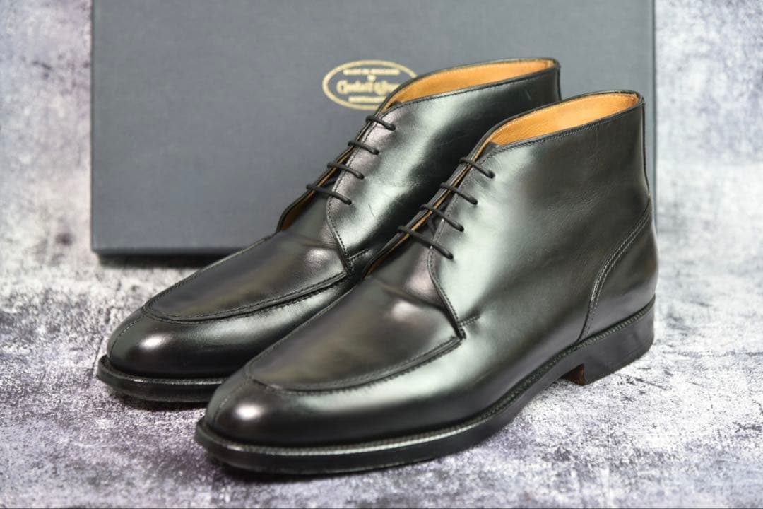 純正ツリー付　クロケット&ジョーンズ　コッツモア　8E　ブラック　チャッカブーツ