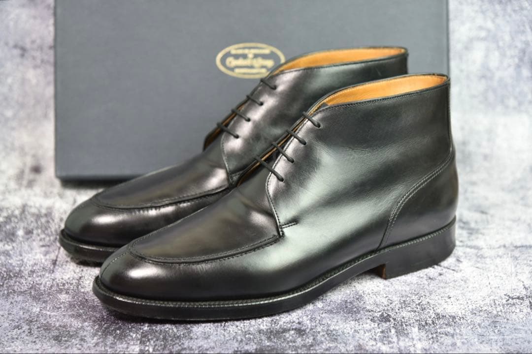 純正ツリー付　クロケット&ジョーンズ　コッツモア　8E　ブラック　チャッカブーツ