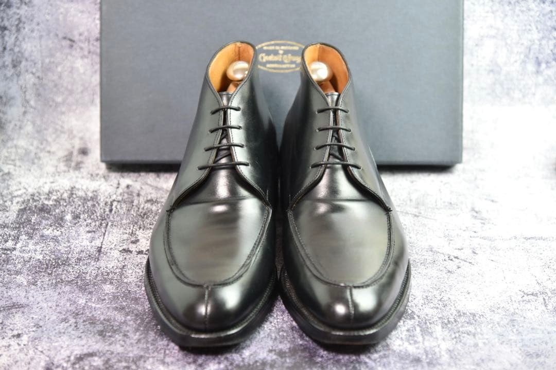 純正ツリー付　クロケット&ジョーンズ　コッツモア　8E　ブラック　チャッカブーツ