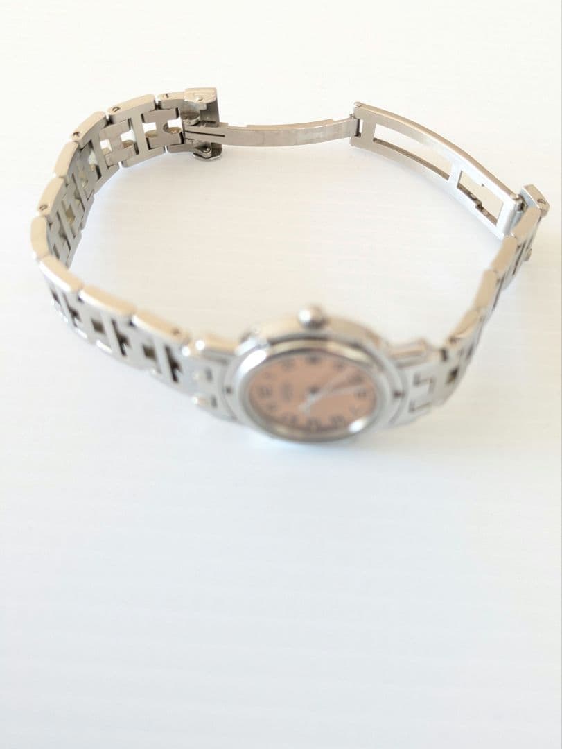 【美品】【電池新品】HERMES エルメス クリッパー レディース 腕時計