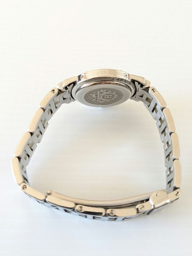 【美品】【電池新品】HERMES エルメス クリッパー レディース 腕時計