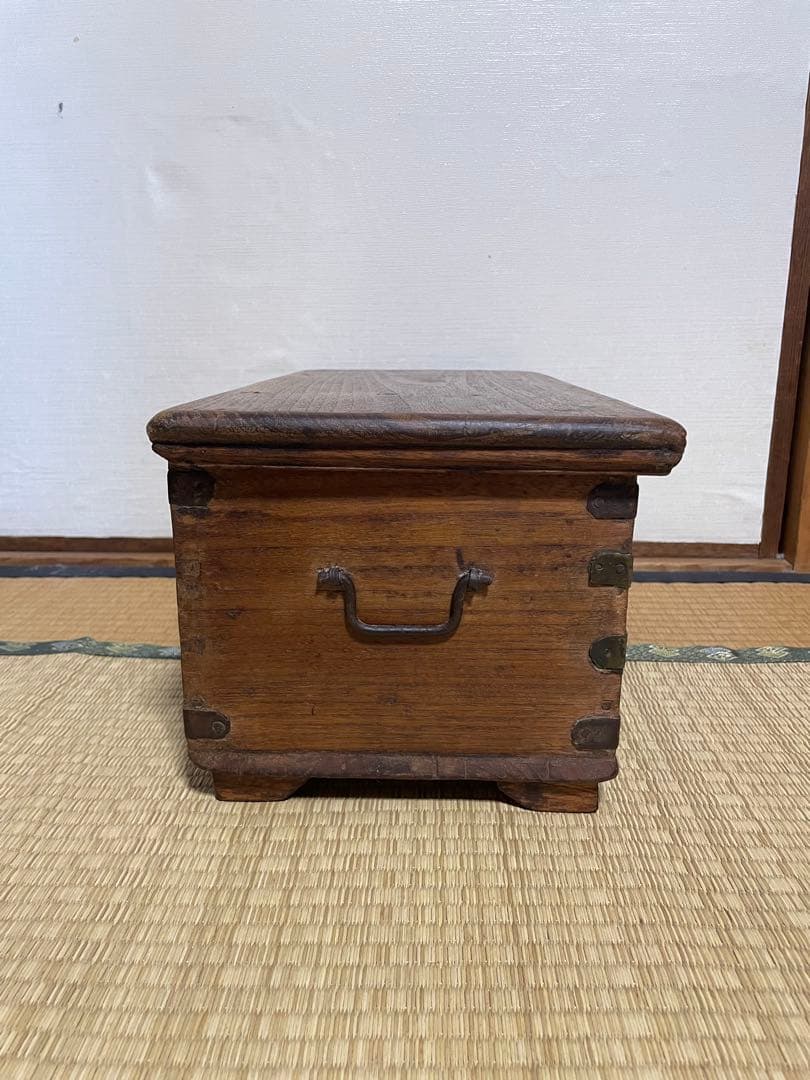 インド　ビンテージ　チークボックス　old maison