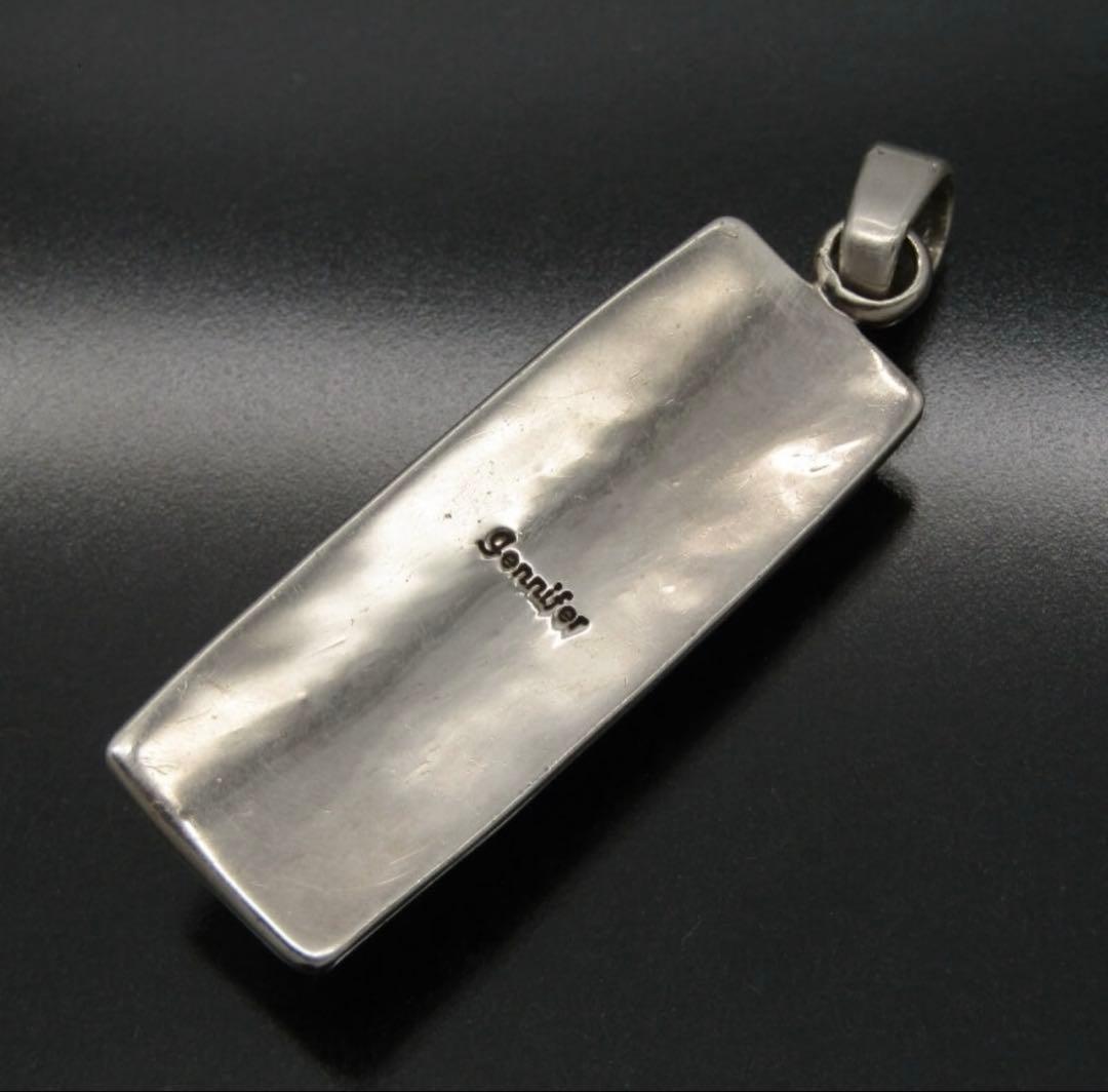 ナバホ族 ターコイズ ジェニファーカーティス ネックレストップ