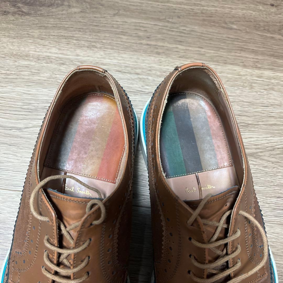 ポールスミス　ビジネスカジュアル　ウィングチップ