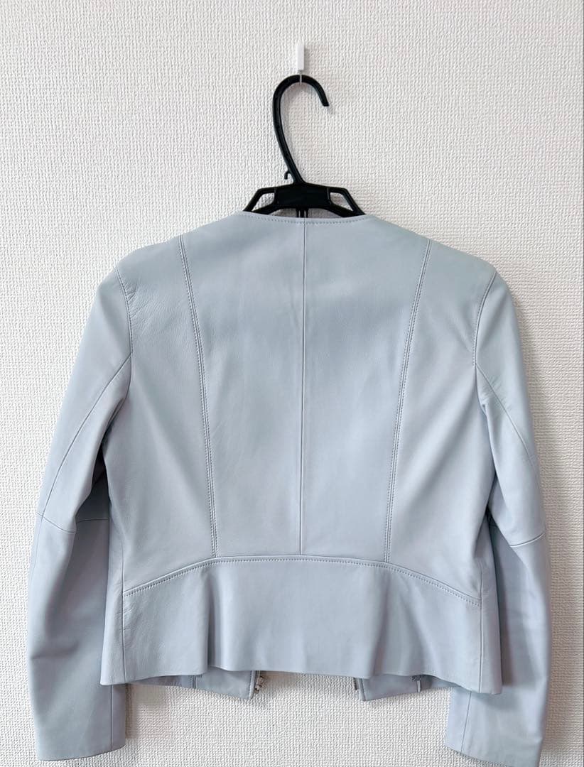 ANAYI ラムレザー ジップアップ ブルゾン 38