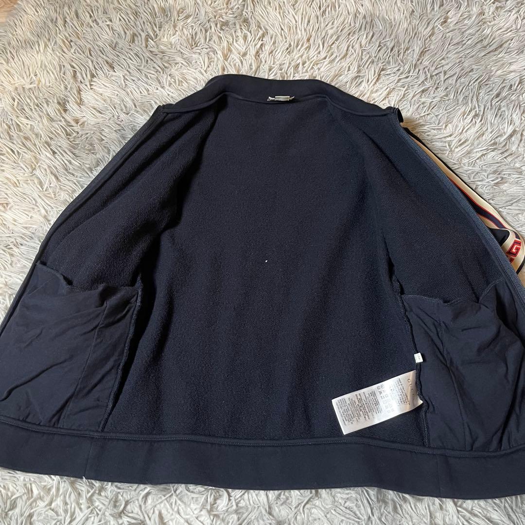 【早い者勝ち】GUCCI ネイビー ジップアップジャケット　GG シェリーライン