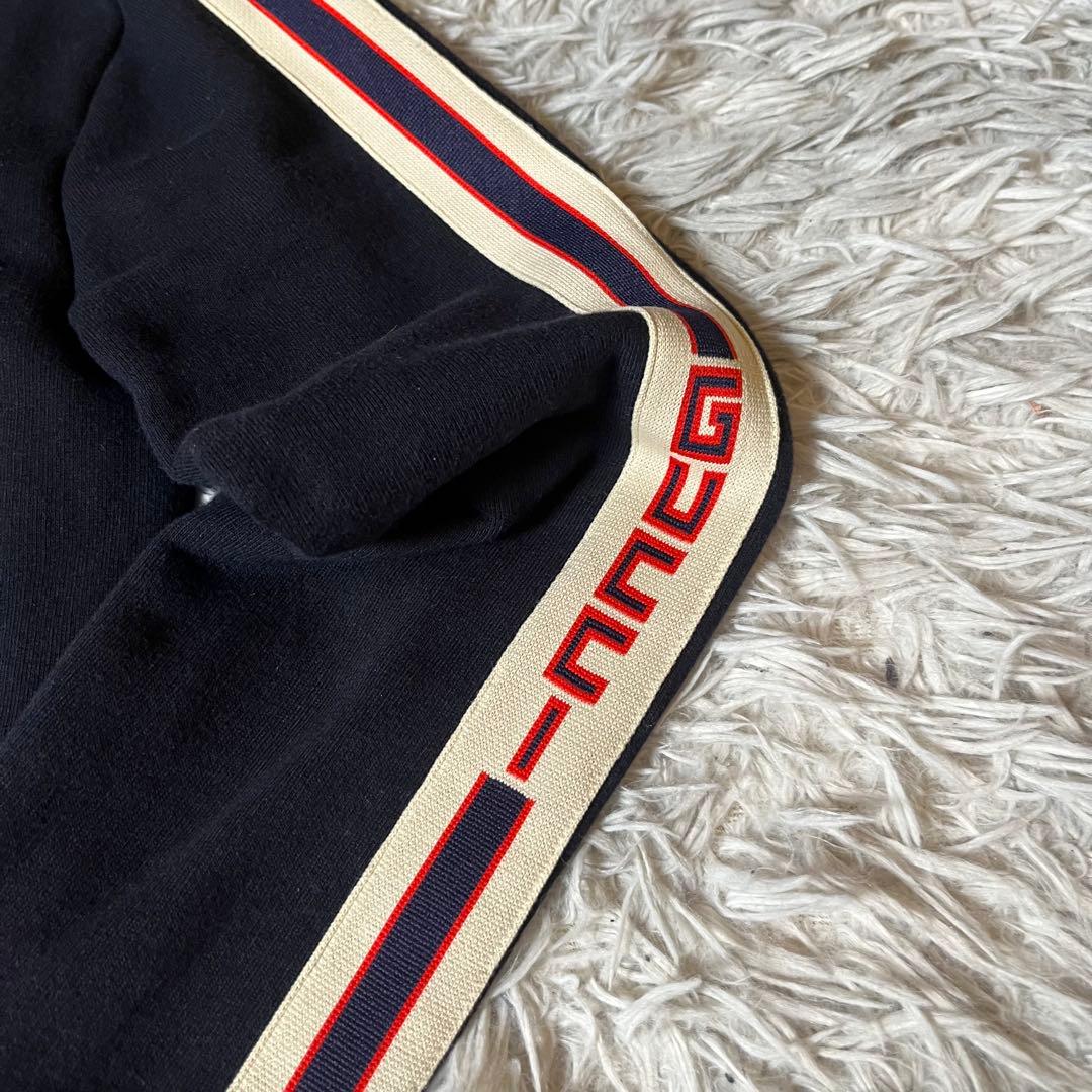 【早い者勝ち】GUCCI ネイビー ジップアップジャケット　GG シェリーライン