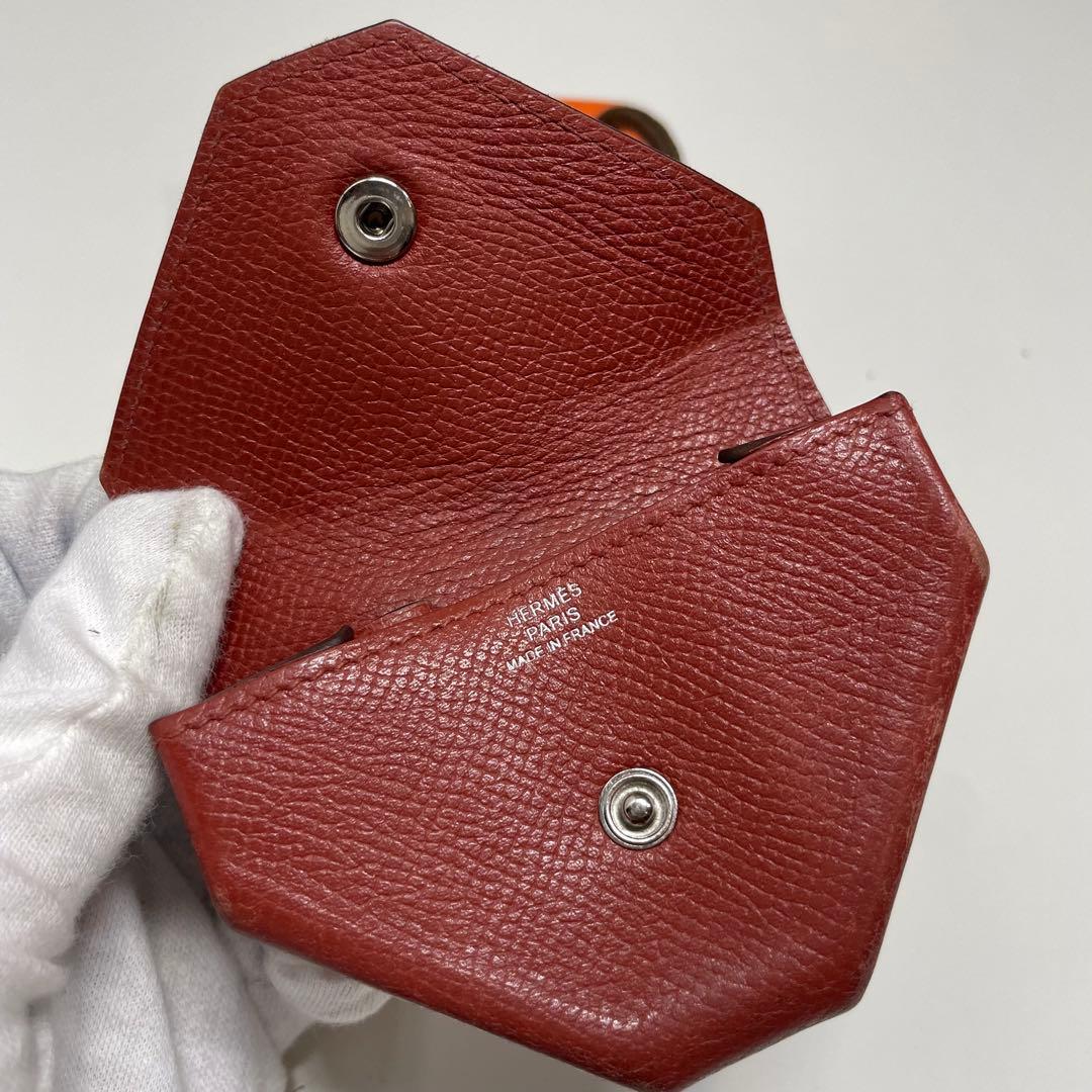 /*o様 HERMES ルヴァンキャトル　レザー 三角形ケース