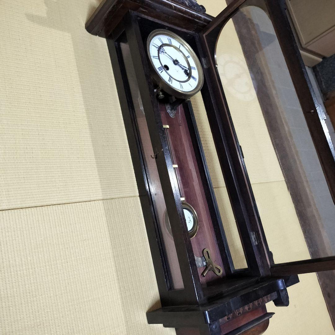 スリゲル時計 ドイツ製　100年前 アンティーク　ボンボン時計　ジャンク