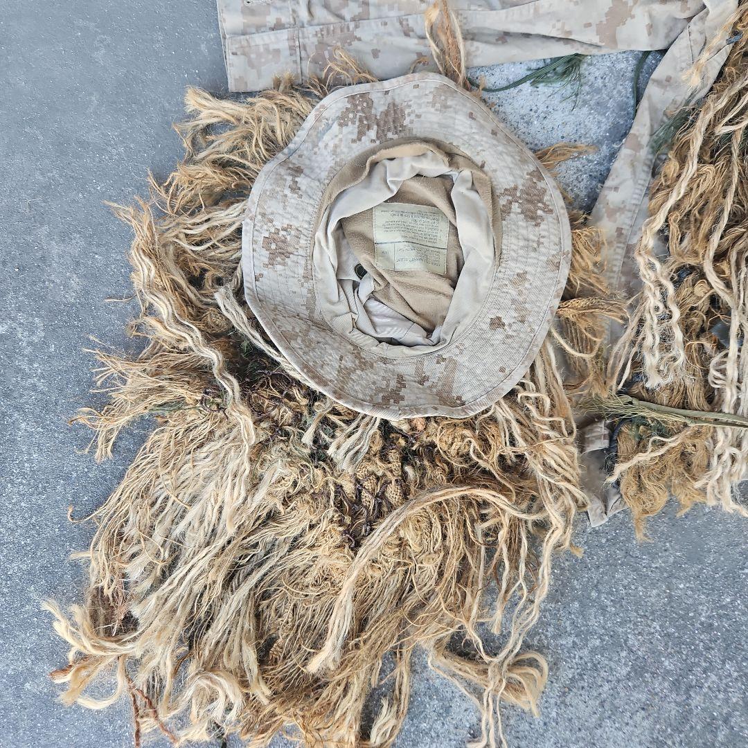 海兵隊実物・ギリースーツ&ハットのセット