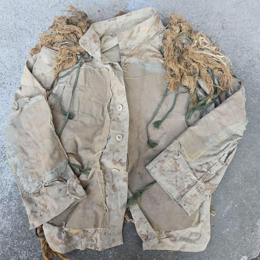 海兵隊実物・ギリースーツ&ハットのセット