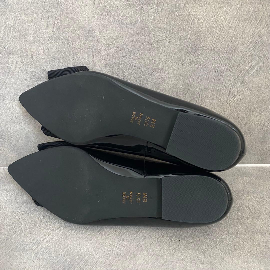 【極美品】DIANA ダイアナ ポインテッドトゥ オペラシューズ リボン