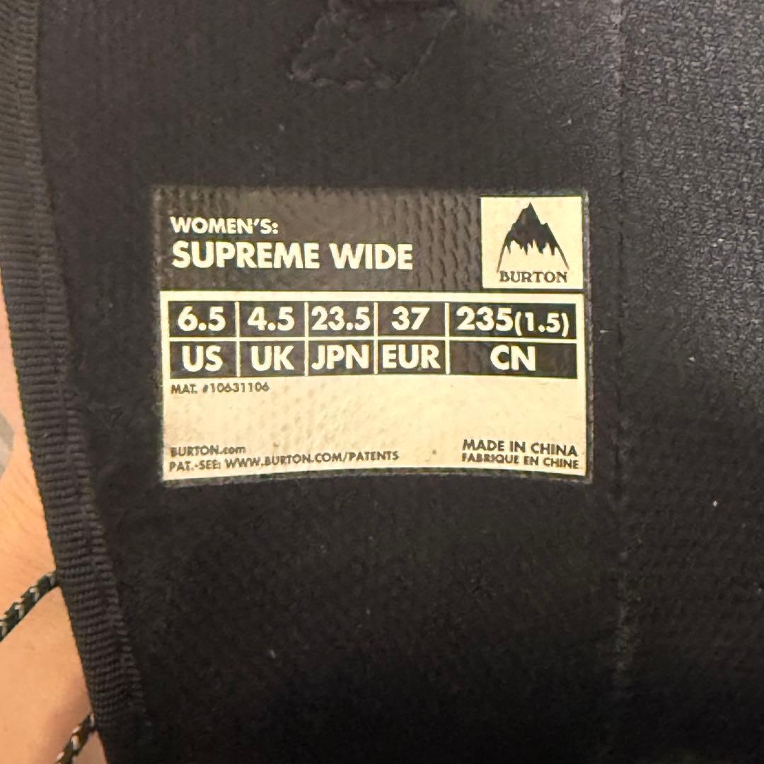 burton バートン ブーツ supreme wide 23.5cm