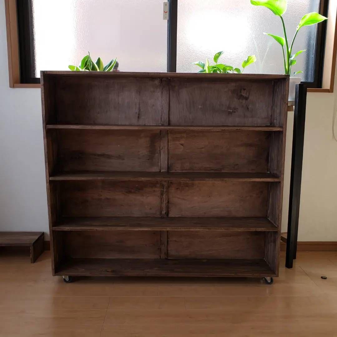 新生活を彩る/古材風/本棚/マガジンラック