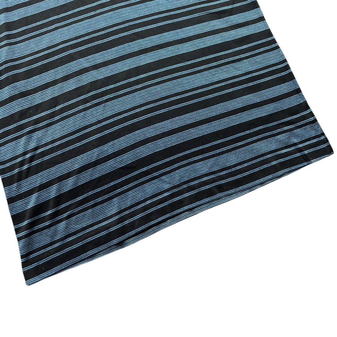 Christian Dior ロゴ 刺繍 ボーダー 半袖 ポロシャツ