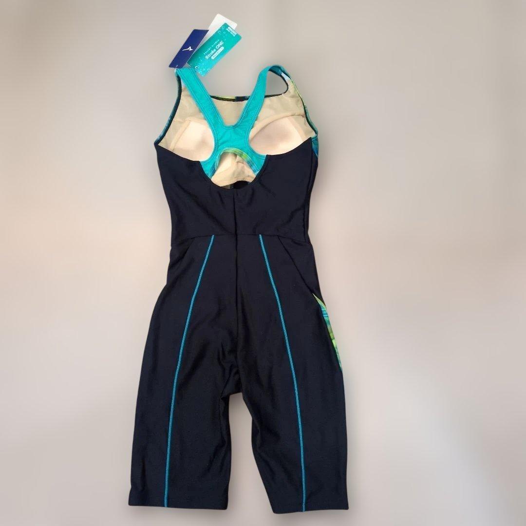 ミズノ　スポーツ水着　 青・緑のグラデーション　XL　カップ付き