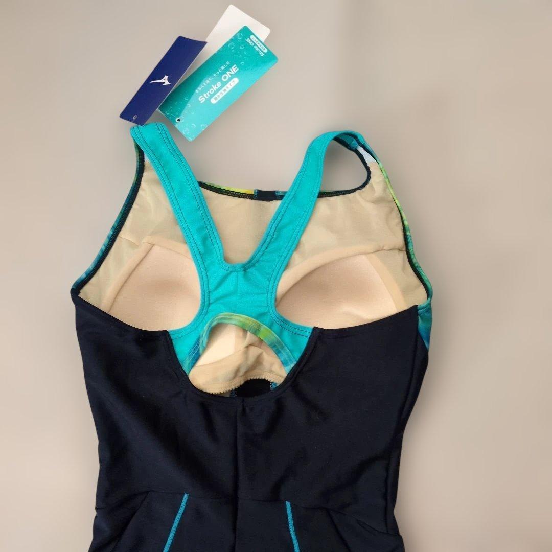 ミズノ　スポーツ水着　 青・緑のグラデーション　XL　カップ付き