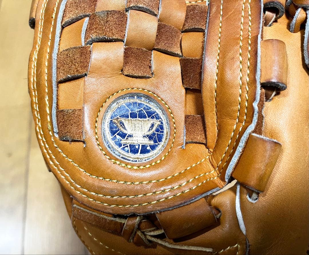 Mizuno ミズノ　青カップ　軟式　グローブ　ワールドウィン