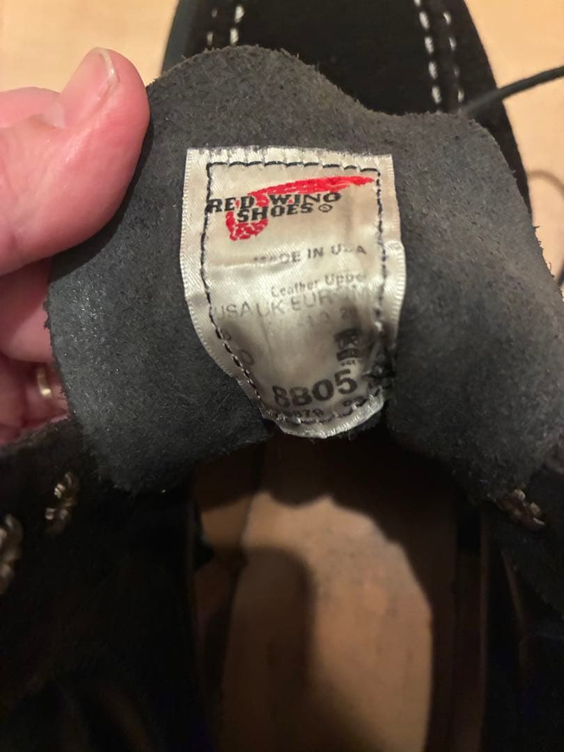 【箱付】レッドウイングBEAMS別注 スーパーソールスエードD8805 ブラック