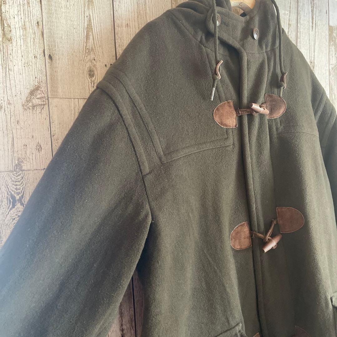 【あ】llbean ダッフルコート80s アメリカ製 チェック柄