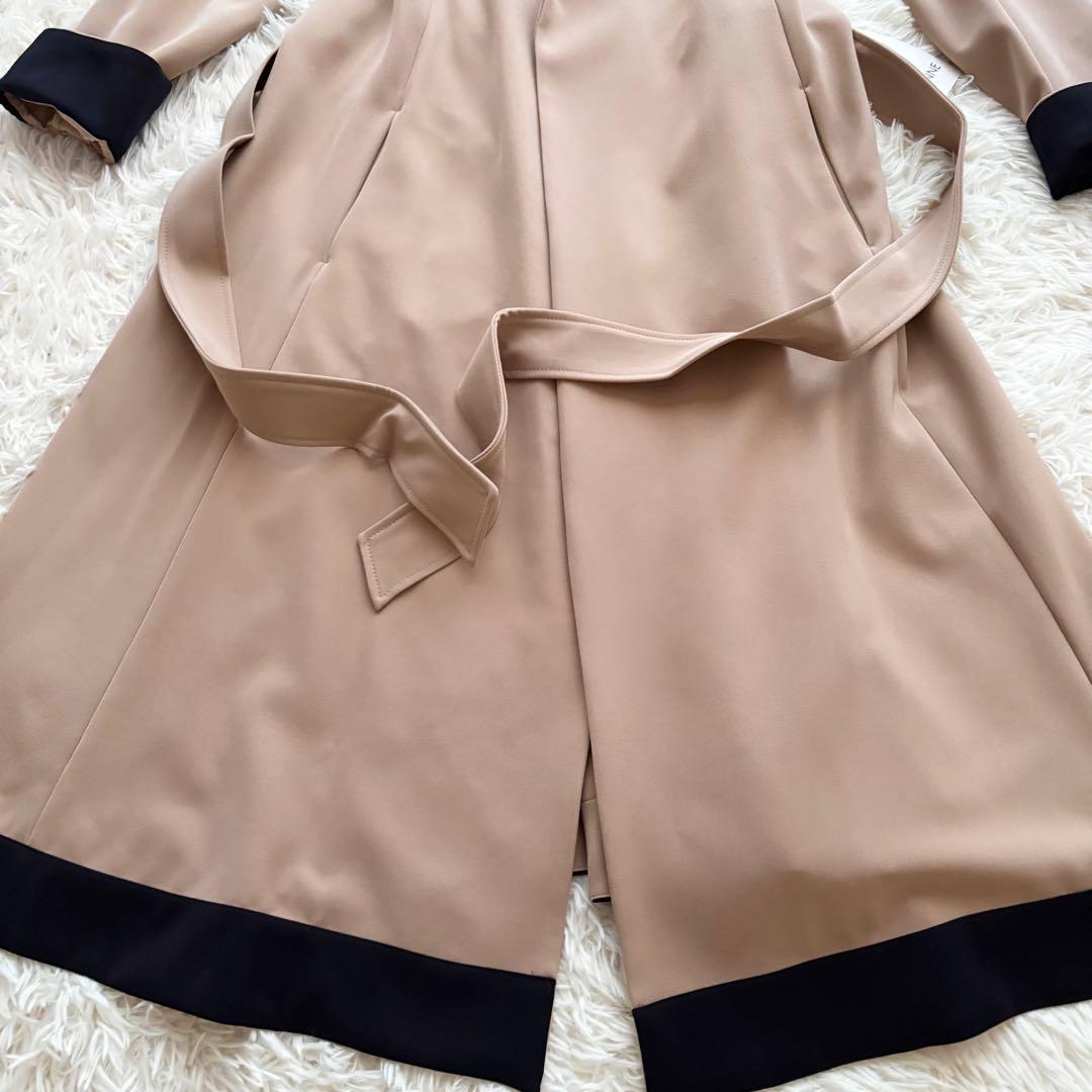 美品 タグ付き JENNE ジェンヌ オードリー フレア トレンチ コート M