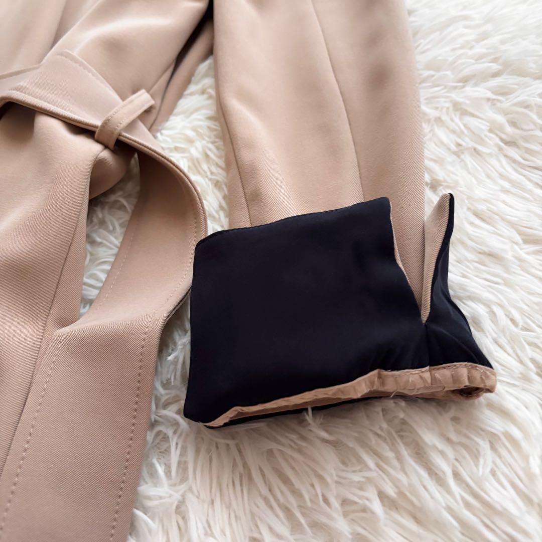 美品 タグ付き JENNE ジェンヌ オードリー フレア トレンチ コート M