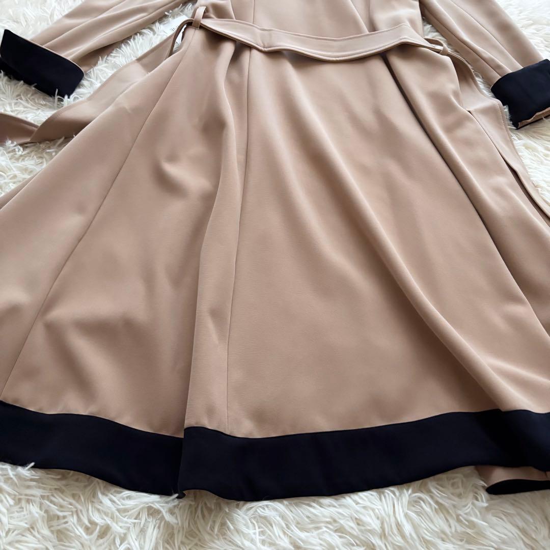 美品 タグ付き JENNE ジェンヌ オードリー フレア トレンチ コート M