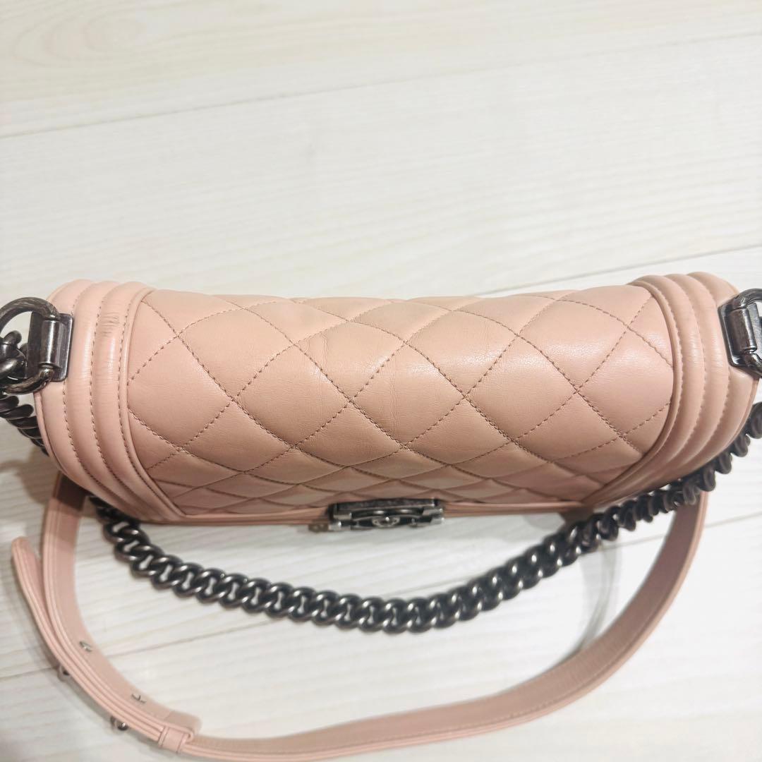 m　ボーイシャネル　25マトラッセ　 ラムスキン　チェーンショルダーバッグ