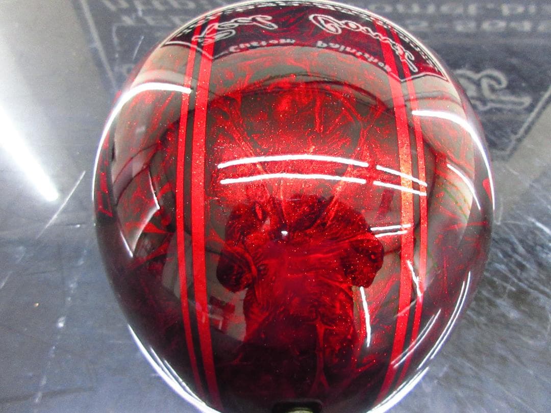 ３つボタン！送料込！！カスタムコルク半　マーシャル　赤ラップラメ最安値028