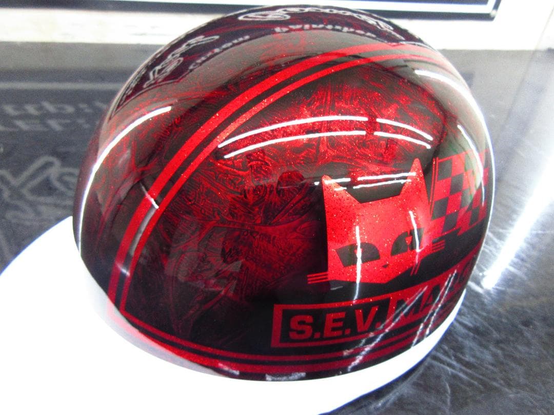 ３つボタン！送料込！！カスタムコルク半　マーシャル　赤ラップラメ最安値028