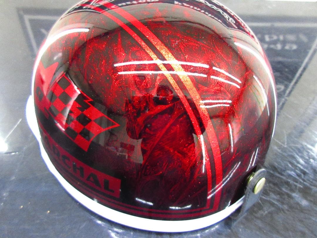 ３つボタン！送料込！！カスタムコルク半　マーシャル　赤ラップラメ最安値028