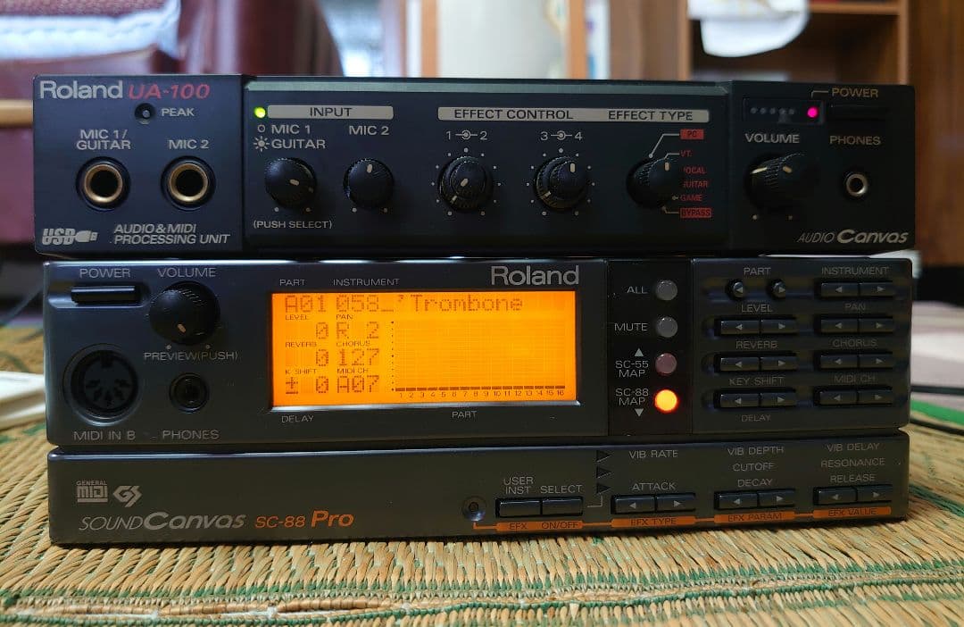 Roland UA-100 SC-88 Pro オーディオ・MIDIセット