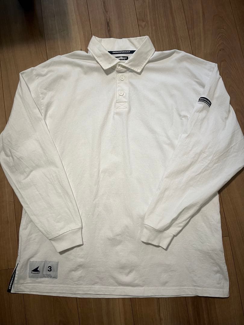 DESCENDANT - CROUCH POLO LS ホワイト 3