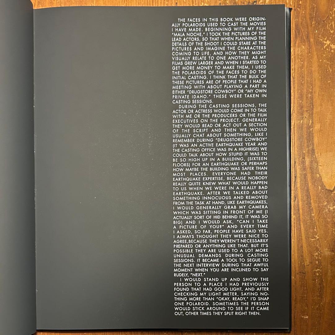 貴重　GUS VAN SANT ／108 PORTRAITS 写真集