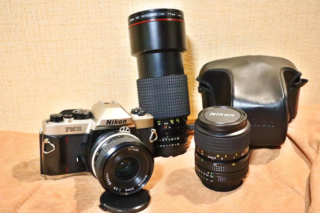 nikon FM10 レンズキット　レンズ３本　単焦点　ズーム 作例あり