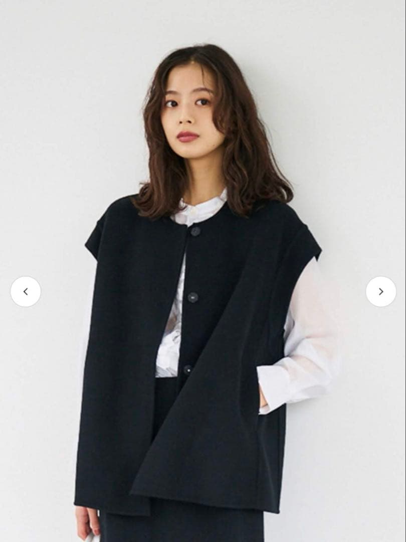 LOUNIE super 100’s リバーショートジレ38【新品タグ付き】