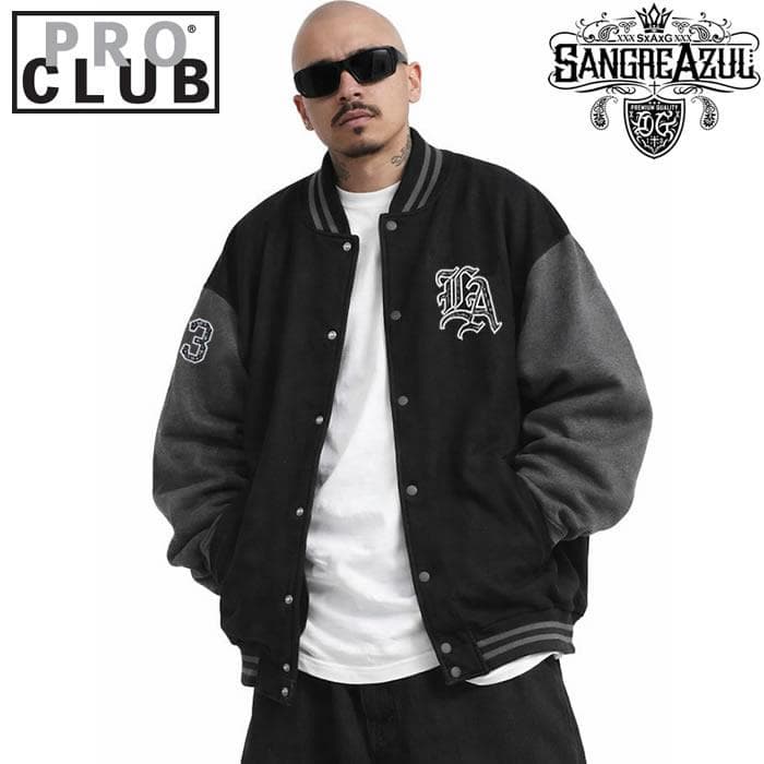 PRO CLUB LA 13【XL】ジャケット ウエストコースト チカーノ 黒墨