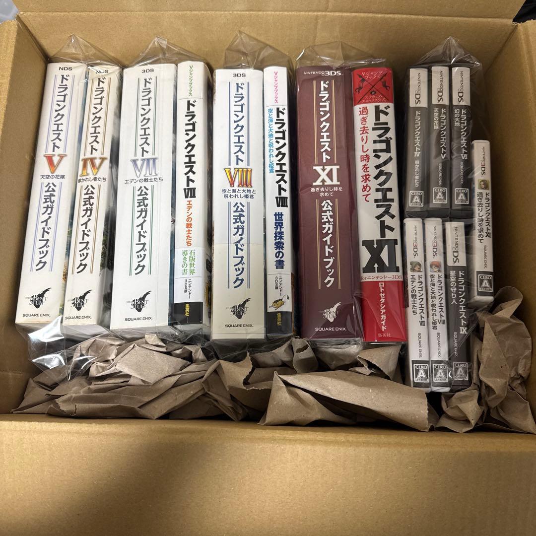 【DS 3DS】ドラゴンクエスト　4 5 6 7 8 9 11ソフト攻略本セット