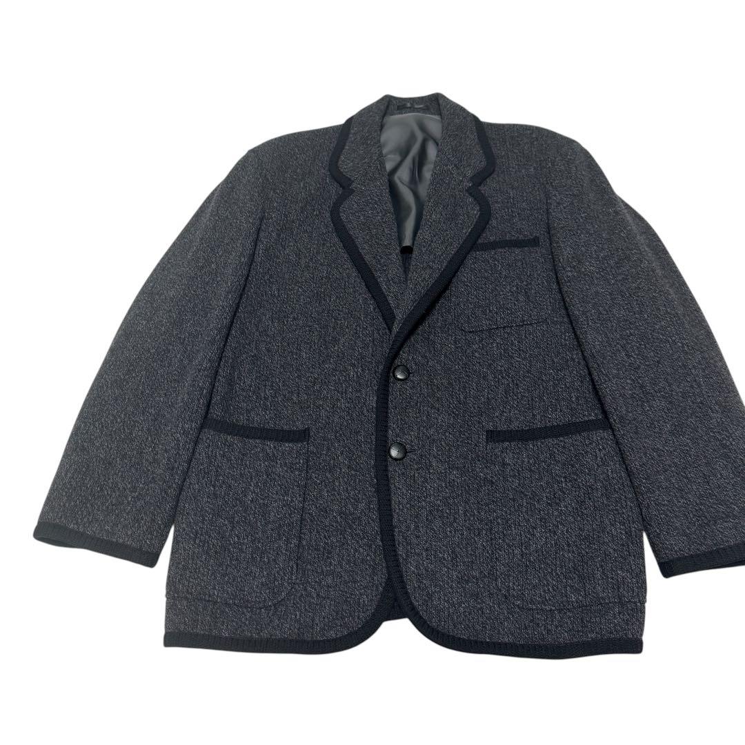 美品 Dior ニット　ウール　テーラードジャケット　バイカラー　くるみボタン