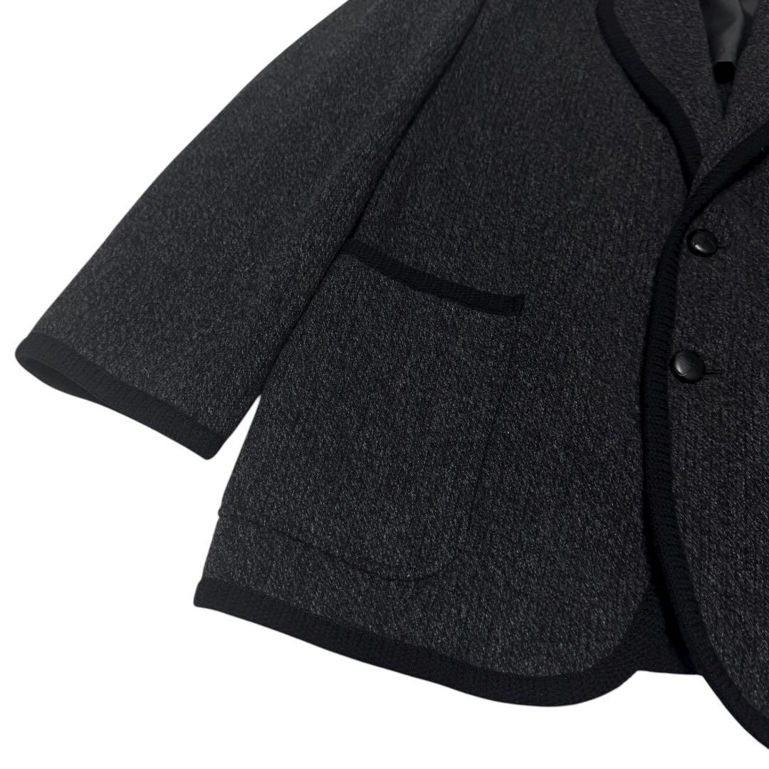 美品 Dior ニット　ウール　テーラードジャケット　バイカラー　くるみボタン